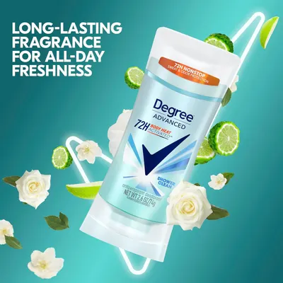 Communicates the product's long-lasting 72-hour protection capability to reassure shoppers of all-day effectiveness and superior performance. Highlights the primary benefit of extended freshness…
