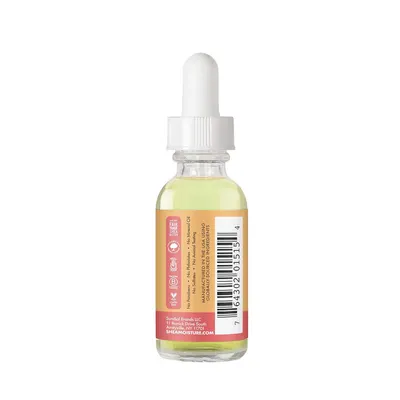 Displays the product in a clean, catalog-style format to show the physical appearance of the bottle, dropper, and label design without distractions.