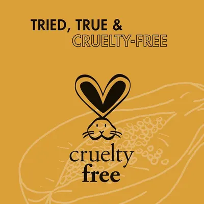 Communicates that the product is cruelty-free and not tested on animals, reassuring ethically-conscious shoppers and building trust through responsible brand values.