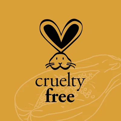 Communicates that the product is not tested on animals, reassuring ethically-conscious shoppers and building trust through a recognizable cruelty-free symbol.