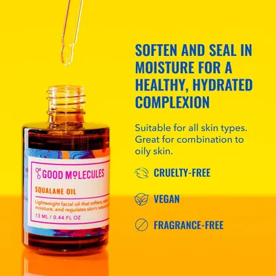 Communicates multiple product benefits in a segmented layout, highlighting the moisturizing properties and ethical/ingredient attributes (cruelty-free, vegan, fragrance-free) to appeal to conscious…