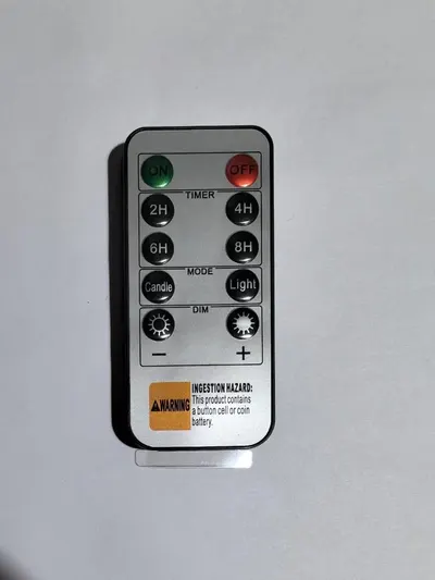 Demonstrates how to operate the product using the remote control, showing all available functions including timer settings, mode options, and dimming controls to help shoppers understand ease of use.