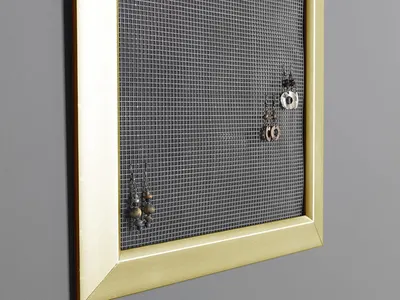 Shows the product being used in a real-world home setting as a jewelry organizer, demonstrating its practical application without any text or callouts.