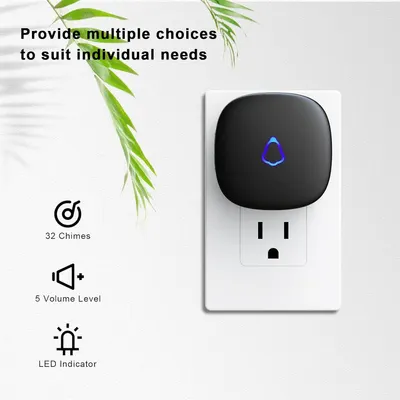 Communicates the product's customization options and key features to show shoppers they can personalize the doorbell to their individual needs.