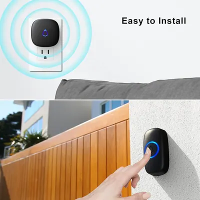 Demonstrates how simple it is to install and use the product by showing it plugged into a wall outlet and mounted outdoors, reassuring shoppers that no complex setup is required. Highlights the ease…