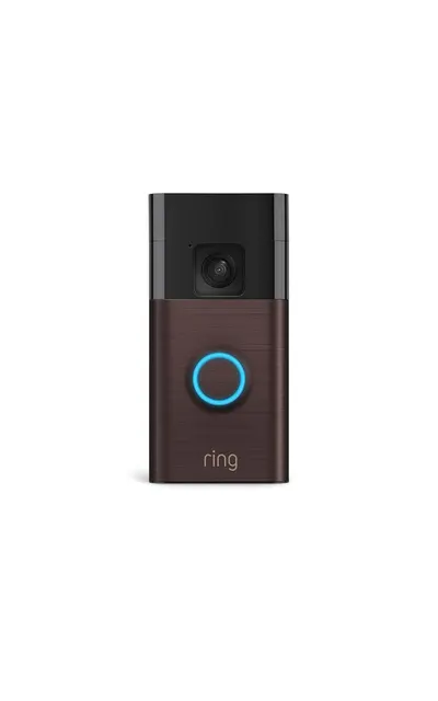 Displays the Ring video doorbell product in a clean, catalog-style format on a white background with no text or design elements, allowing shoppers to see the product clearly.