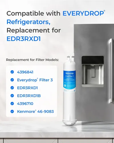 Communicates which refrigerator brands and filter model numbers this product is compatible with, helping shoppers confirm fitment and reassuring them this filter will work as a replacement.