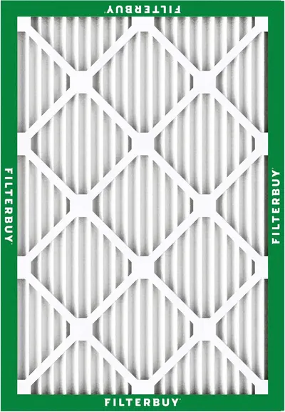 Displays the air filter product in a clean, catalog-style format to show the physical appearance and structure of the filter without distractions.