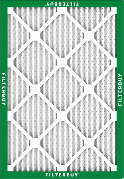 Displays the air filter product in a clean, catalog-style format to show the physical appearance and construction of the filter without distractions.