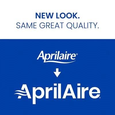 Communicates that the brand has updated its visual identity (logo) while reassuring shoppers that the product quality remains unchanged.