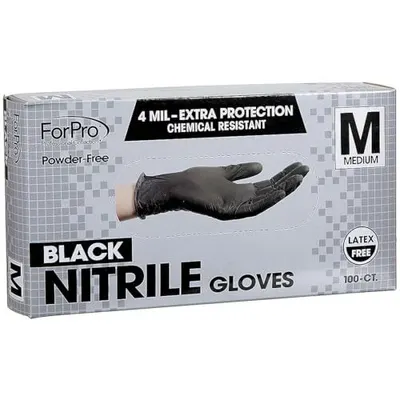 Communicates multiple key product benefits including thickness, chemical resistance, powder-free design, and latex-free composition to help shoppers understand the gloves protective features and…