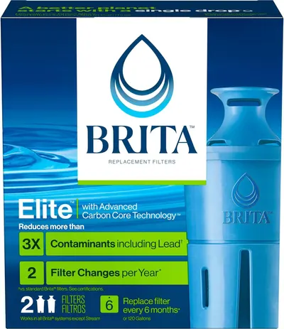 Communicates multiple key benefits of the Elite filter including superior contaminant reduction technology, performance metrics versus standard filters, and clear replacement guidance to help…
