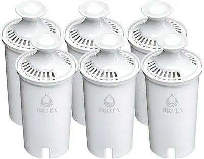 Shows the customer they will receive three Brita water filters in this purchase, clearly displaying the quantity and what's included in the package.