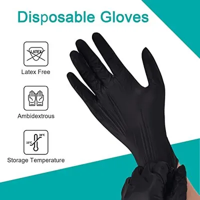 Communicates multiple key product features (latex-free, ambidextrous design, and storage temperature guidance) to help shoppers understand the gloves' safety, versatility, and storage requirements.