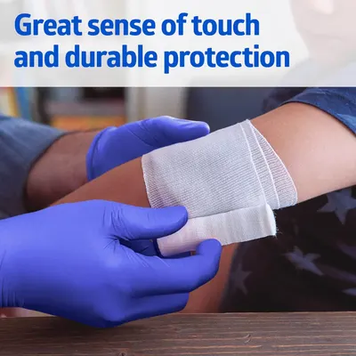 Communicates that the bandage or medical wrap provides both excellent touch sensitivity and durable protection, reassuring shoppers of its quality and effectiveness.