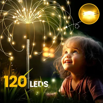 Highlights the product's high LED count (120 LEDs) to communicate brightness and visual impact, reassuring shoppers of the product's impressive light display capability. Demonstrates the product's…