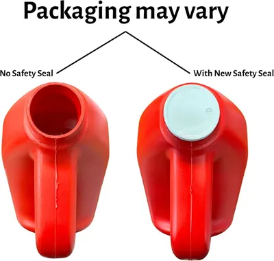 Informs customers that the product packaging may appear differently depending on when it was manufactured, with or without a new safety seal, to manage expectations and reduce confusion.