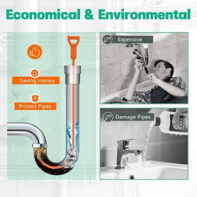 Demonstrates that this product is economical and protects pipes, contrasting it against expensive plumber services and pipe damage caused by competing or generic solutions.