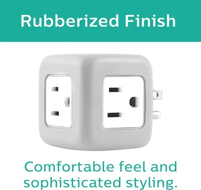 Highlights the product's rubberized finish and premium design to communicate comfort, quality, and aesthetic appeal to shoppers.