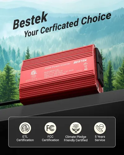 Communicates the product's safety certifications and environmental responsibility to reassure shoppers about quality, compliance, and eco-friendliness. Reinforces brand identity and positions Bestek…