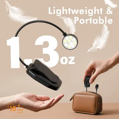 Communicates the product's ultra-light weight of 1.3 ounces to emphasize portability and ease of use, reassuring shoppers that it's convenient to carry anywhere. Highlights the product's portability…