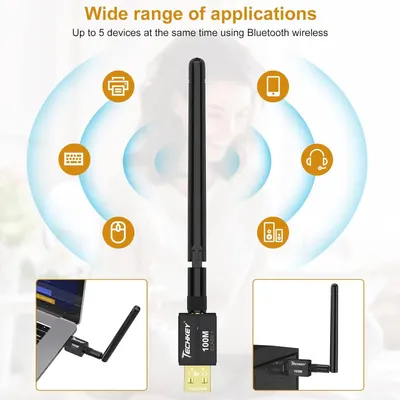 Demonstrates the product's versatility by showing it can connect to up to 5 different device types simultaneously via Bluetooth wireless, reassuring shoppers of broad compatibility and multi-device…