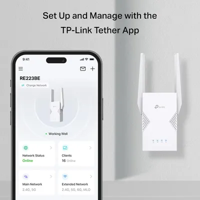 Demonstrates how to set up and manage the TP-Link router using the Tether mobile app, reassuring shoppers that the product is easy to configure and monitor. Highlights the convenience of managing…