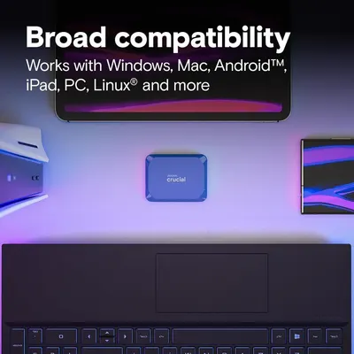 Demonstrates that the product works with multiple operating systems and devices (Windows, Mac, Android, iPad, PC, Linux) to reassure shoppers of its versatility and universal compatibility.