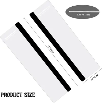 Communicates the exact physical dimensions of the product (length, width, thickness) to help shoppers understand the size and fit for their needs.
