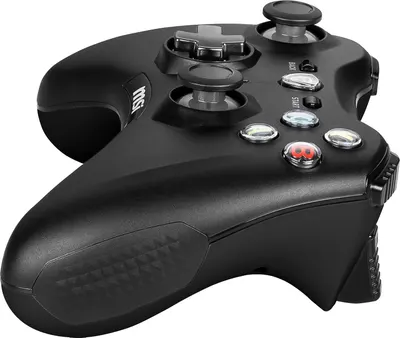 Provides a clear, distraction-free view of the gaming controller on a white background to show the product's design, buttons, and build quality.