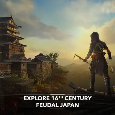 Communicates the game's immersive historical setting in 16th century feudal Japan, appealing to shoppers interested in authentic period environments and adventure gameplay.
