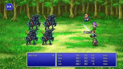This is a screenshot from a video game (appears to be Final Fantasy series) showing a battle scene. It is not an Amazon product image and does not fit any of the secondary image categorization tags.