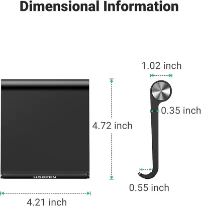 Communicates the exact physical measurements of the product to help shoppers understand its size and ensure it fits their space or needs.