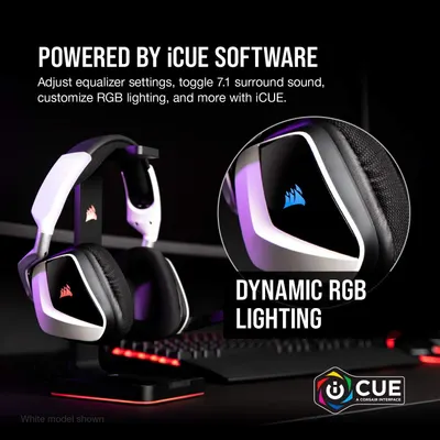 Highlights the product's software customization capabilities and RGB lighting feature to appeal to gamers who want personalized control over their headset settings and aesthetics.
