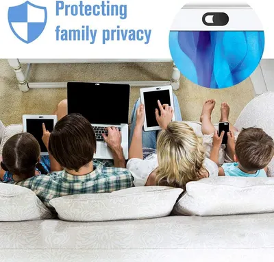 Communicates that the product protects family privacy while using devices, reassuring parents about safe internet usage at home.