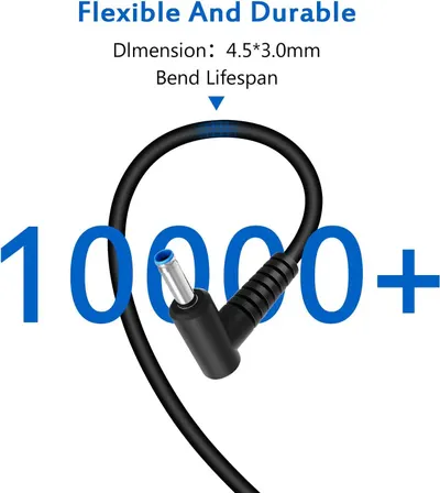 Communicates the product's exceptional durability by highlighting its ability to withstand over 10,000 bends, reassuring shoppers of its long-lasting quality and flexibility. Provides the exact…