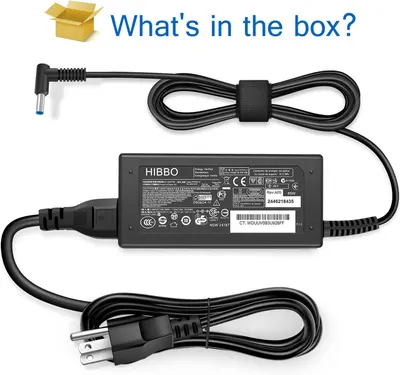 Shows the customer exactly what components are included in the package: the power adapter, output cable, and power cord, providing clarity on what they will receive.