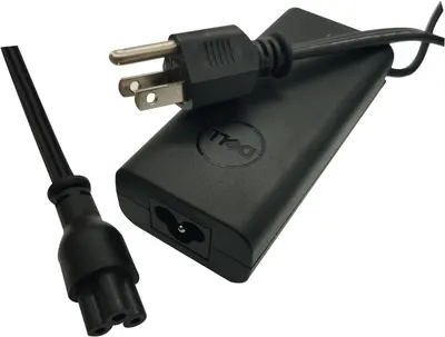 Displays the product clearly on a white background to show the physical appearance of the power adapter, plug, and cable connections.