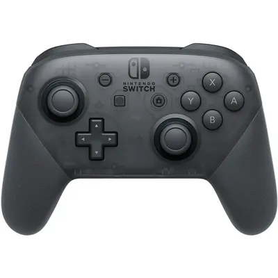 Provides a clean, catalog-style view of the Nintendo Switch Pro Controller on a white background with no text or design elements, allowing shoppers to see the product clearly.