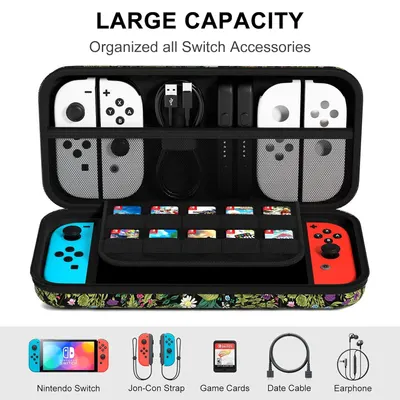 Demonstrates the carrying case's large capacity and organizational features, showing shoppers exactly what accessories can be stored and how they fit inside the case.