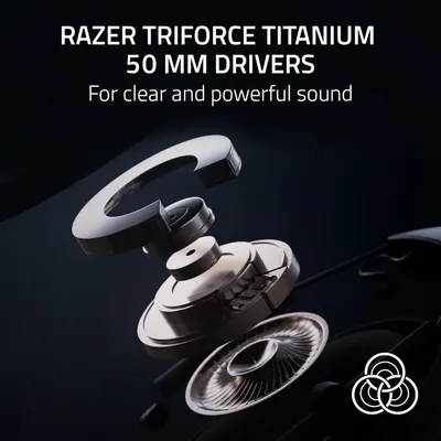 Showcases the internal audio driver components in an exploded view to communicate the premium titanium driver technology and engineering quality that delivers clear and powerful sound. Highlights…