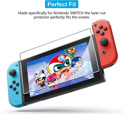 Reassures shoppers that the screen protector is precisely designed for the Nintendo SWITCH, ensuring full coverage and compatibility without interfering with the device's functionality. Communicates…