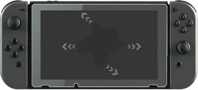 Provides a clean, catalog-style view of the gaming device with protective case attached, showing the product from the front without any distractions.