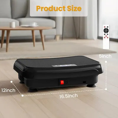 Communicates the exact physical dimensions of the product (16.5 x 12 x 5 inches) to help shoppers understand the size and footprint of the device in their space.