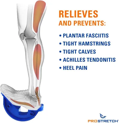 Communicates that the product relieves and prevents multiple lower leg and foot conditions, reassuring shoppers of its comprehensive therapeutic benefits.