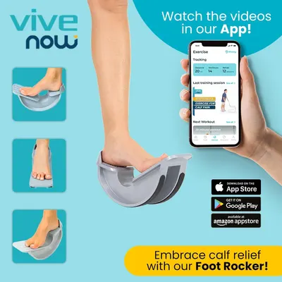 Demonstrates how to use the foot rocker product with the companion app, showing step-by-step usage and app-guided exercise tracking to help shoppers understand the product's ease of use and digital…