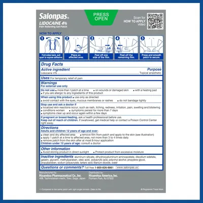 Provides clear step-by-step visual instructions on how to properly apply the pain-relieving gel patch, ensuring correct usage and maximum effectiveness.