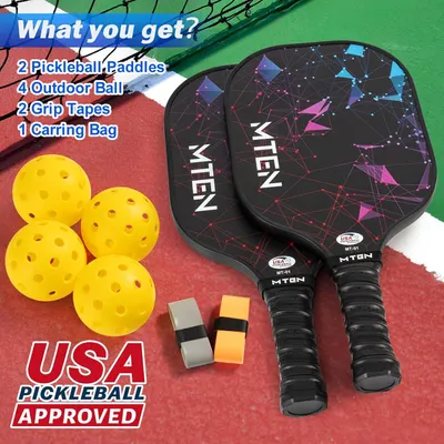 Shows everything included in the pickleball set to help shoppers understand the complete value and contents of their purchase.