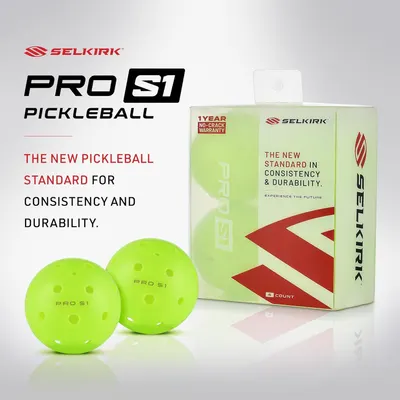 Communicates that the PRO S1 pickleball sets a new standard for consistent performance and long-lasting durability, reassuring shoppers of quality and reliability.
