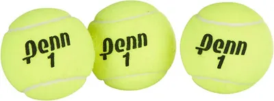 Displays the product clearly on a white background to show the Penn brand tennis balls without distractions, allowing shoppers to see the product details and branding.